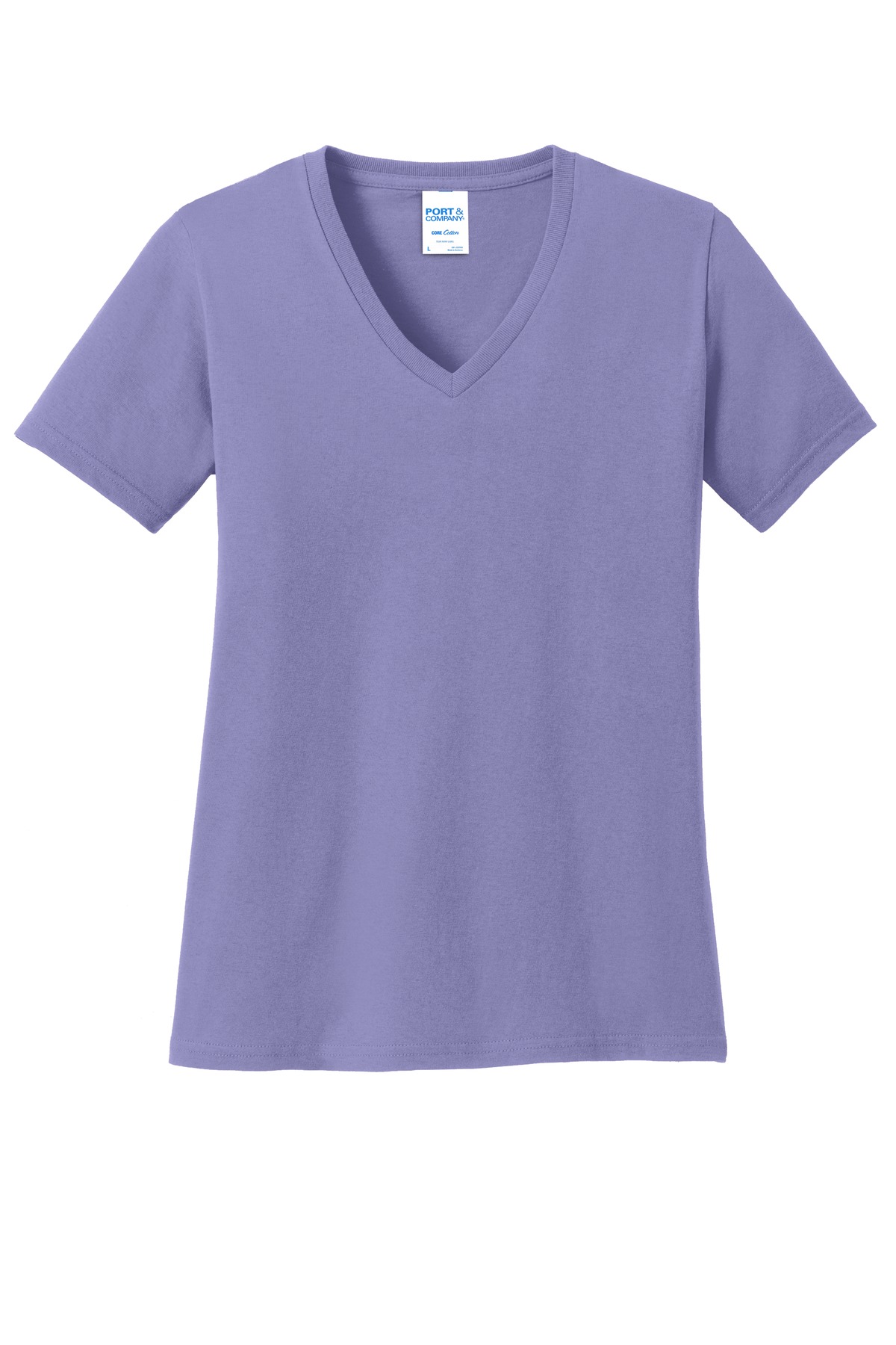 Port & Co Women's Core Cotton V-Neck Tee. LPC54V 92
