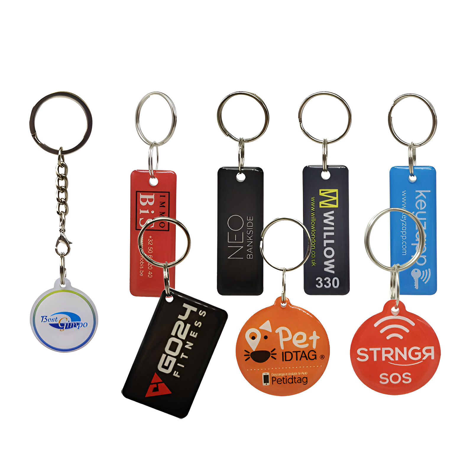 Color Epoxy NFC Keychain 3