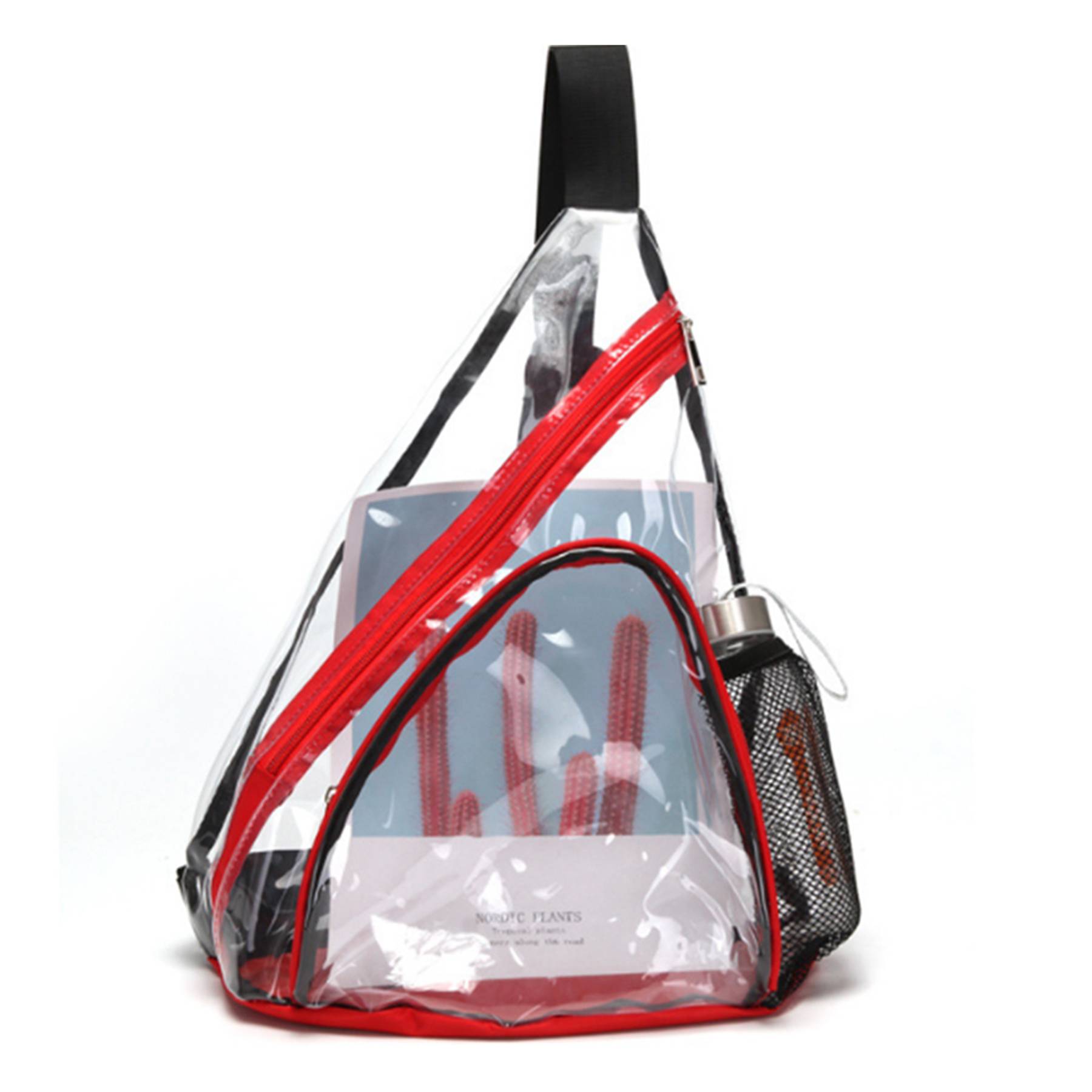 Clear PVC Crossbody Bag With Adjustable Strap 2