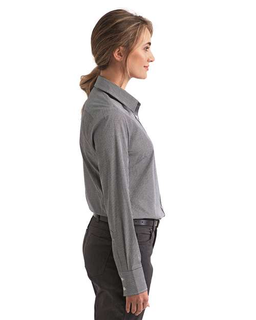Women's Microcheck Gingham Cotton Shirt - RP320 15