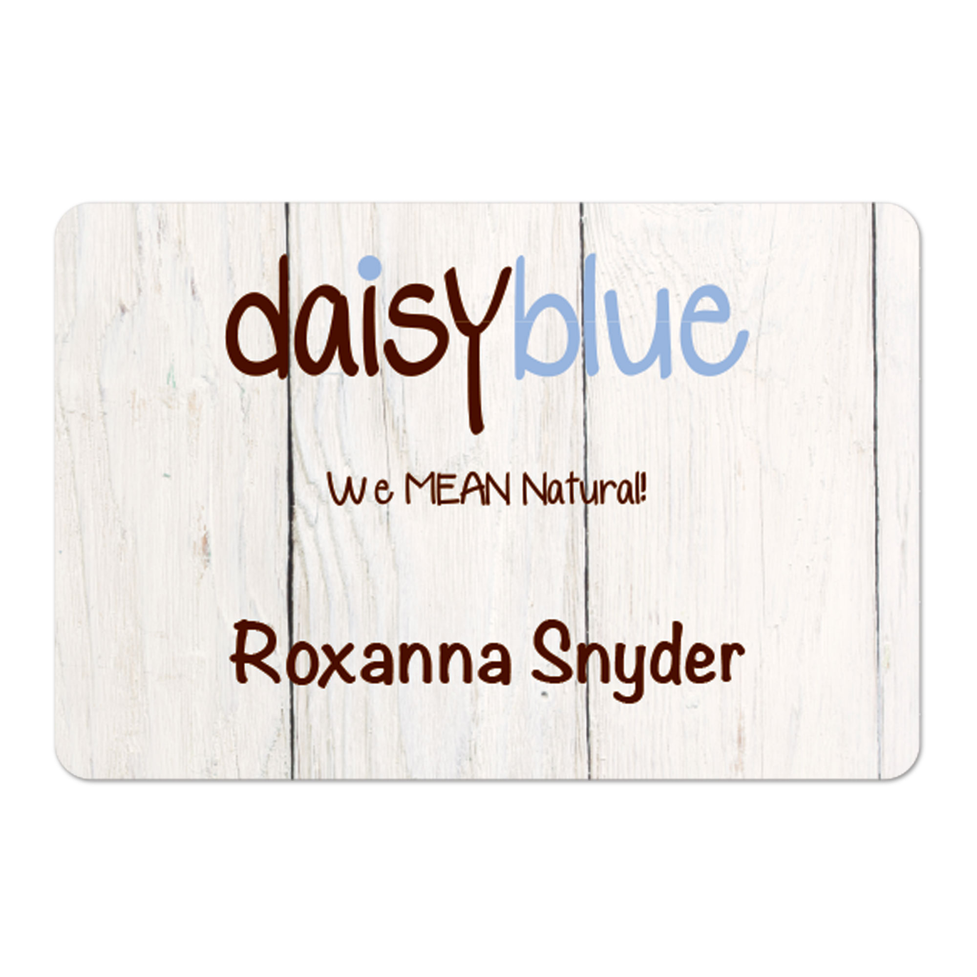 Laminated Personalized Name Badge (2"x3") Rectangle