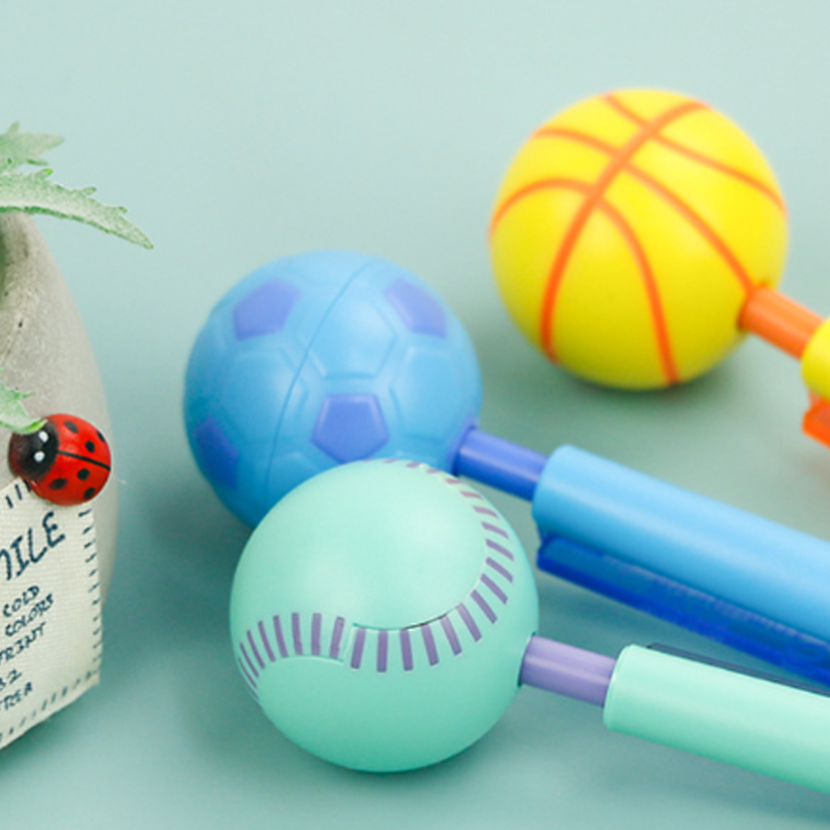 Sports Ball Fidget Spinner Ballpoint Pen 5
