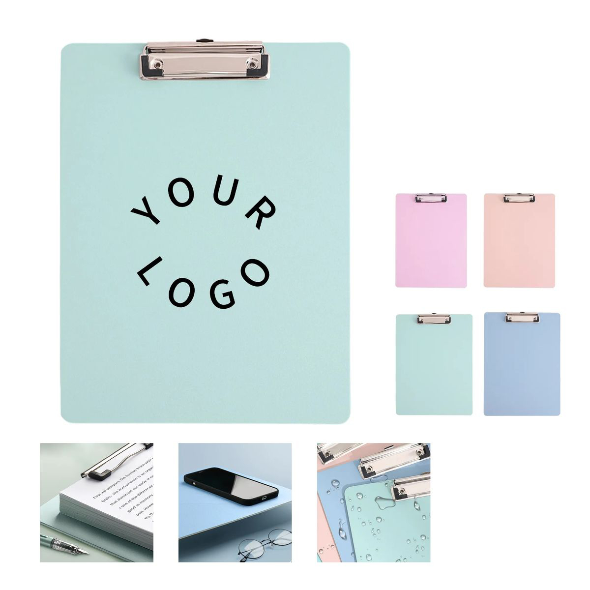 Colorful A4 Plastic Clipboard with Custom Print 1