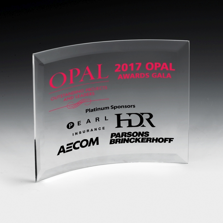 4 Colour Process Curved Standing Award 5