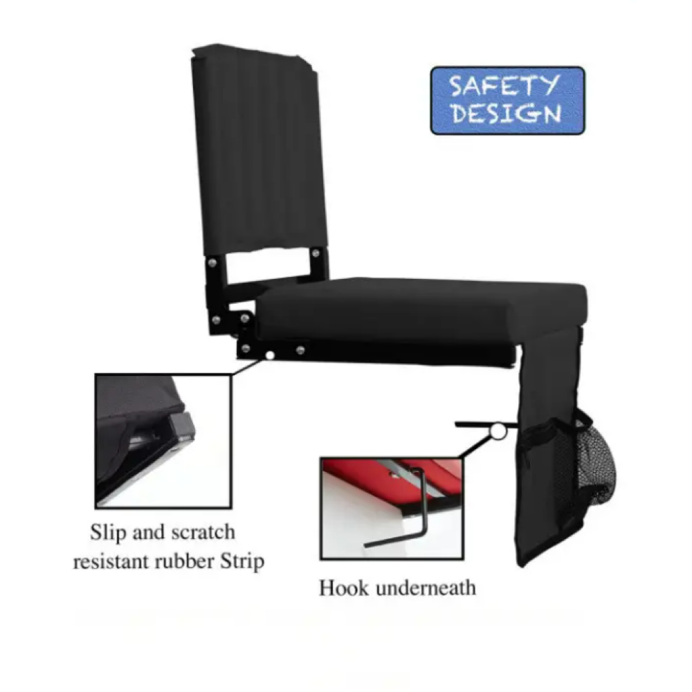 Portable Shoulder Straps Cup Holder Bleachers Stadium Seat 4
