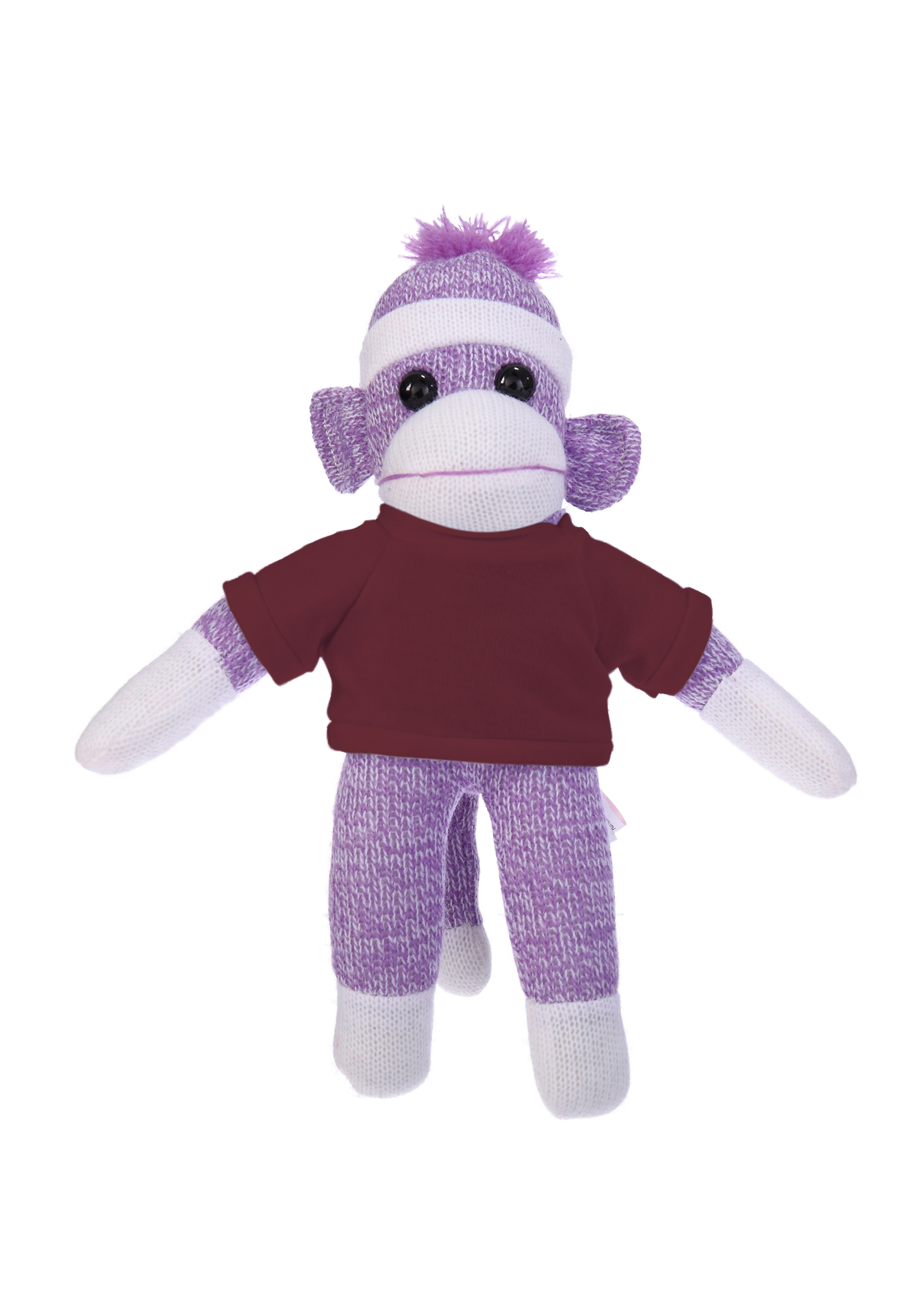 Plush Purple Sock Monkey with Tee 15