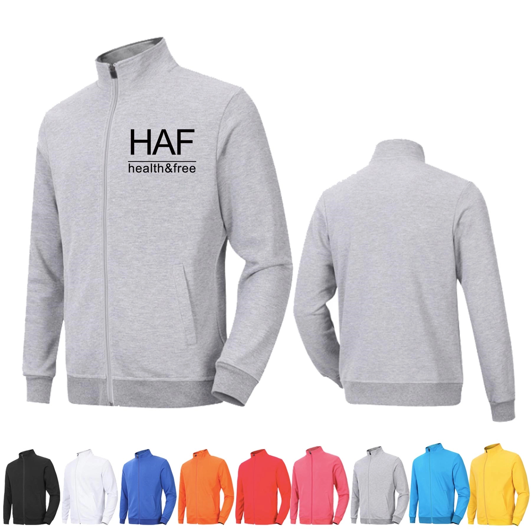Men's Full Zip Sweatshirt, custom hoodie or sweatshirt with logo imprint 3