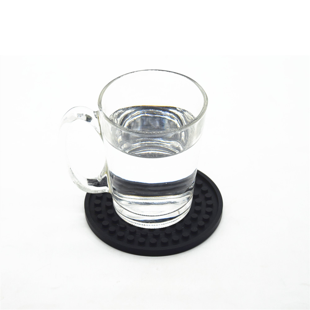 Silicone Drink Coaster with Holder Set of 6 2
