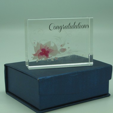 Retangular Crystal Paperweight 1