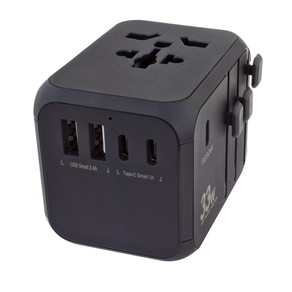 33W Universal Travel Adapter With Type-C 1
