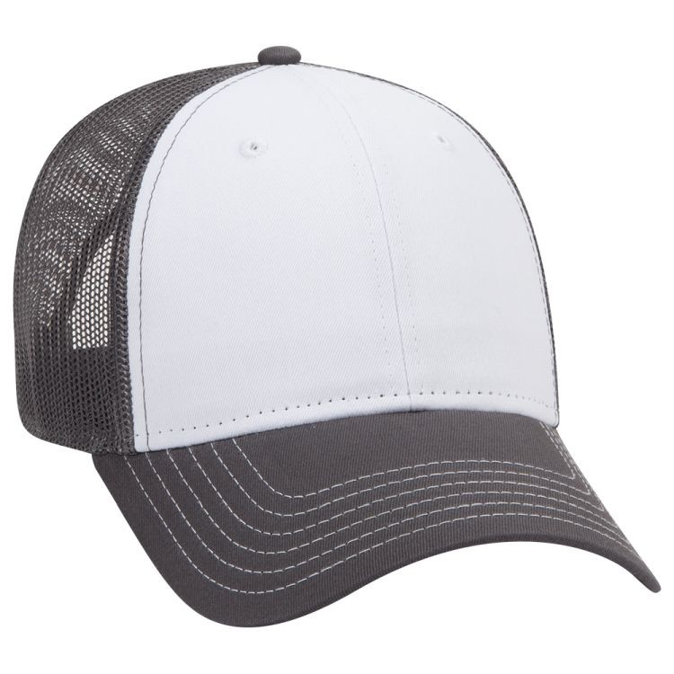 OTTO CAP® 6 Panel Low Profile Mesh Back Trucker Hat 30