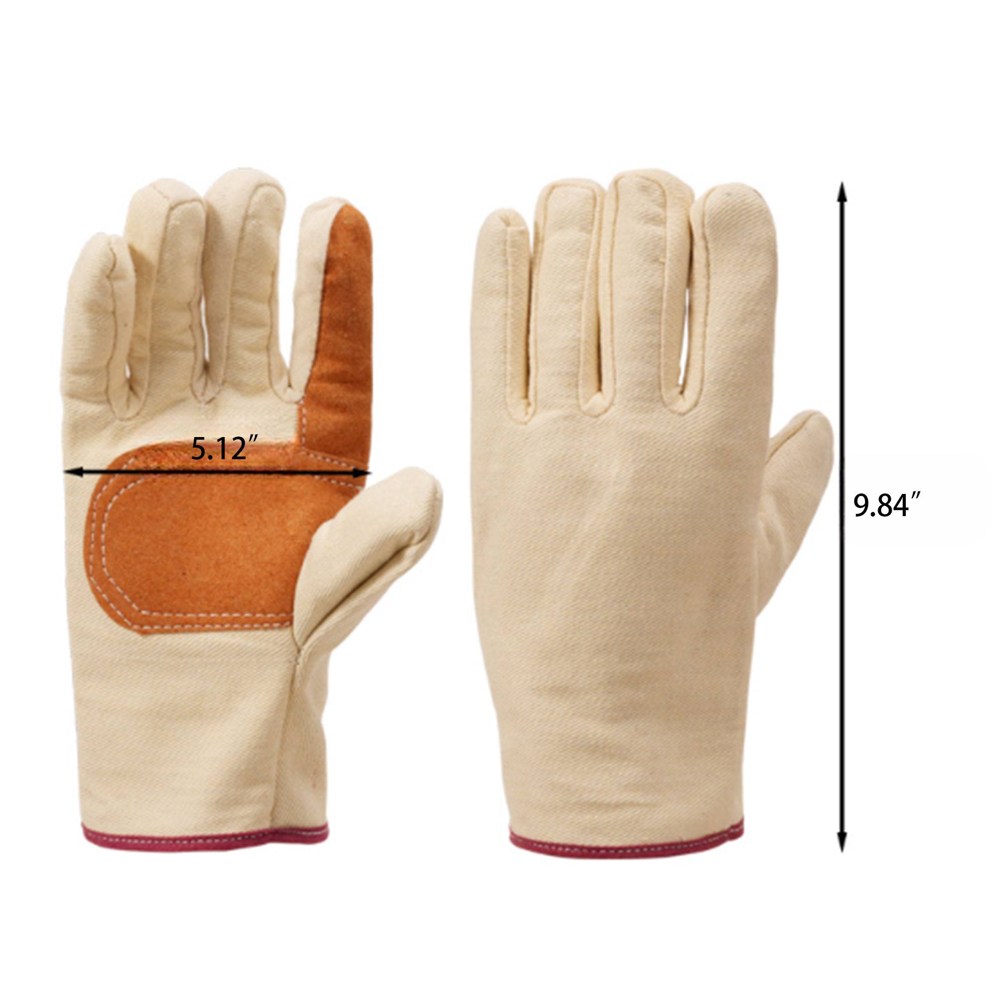 Double Layer Thickening Canvas Work Gloves 2
