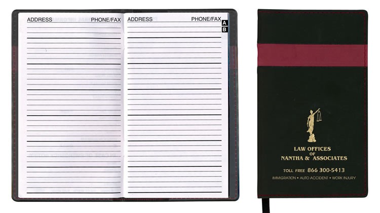 Joliett Series Soft Cover 2 Tone Vinyl Address Book 5