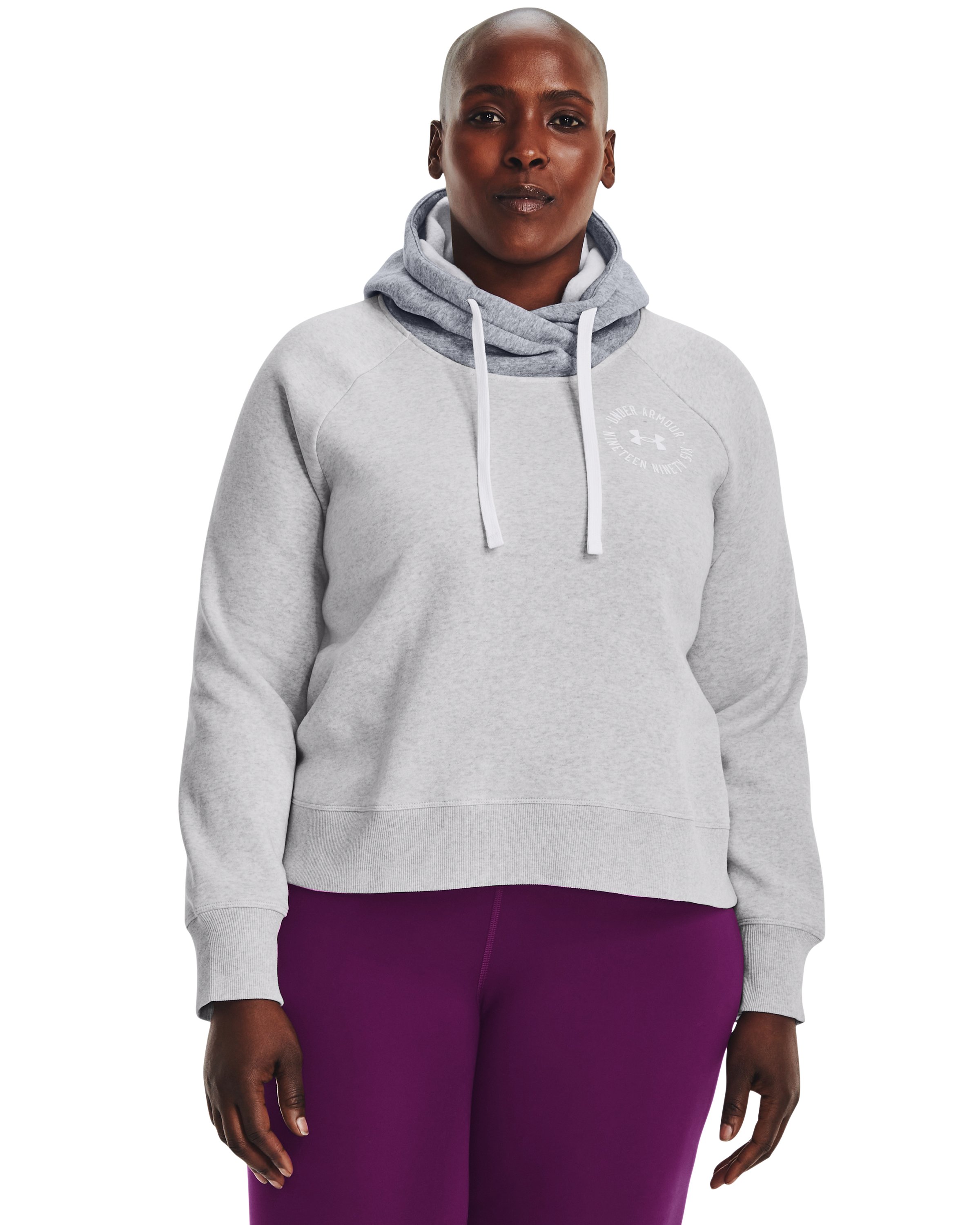 UA Rival Fleece Colorblock Women's Hoodie 3