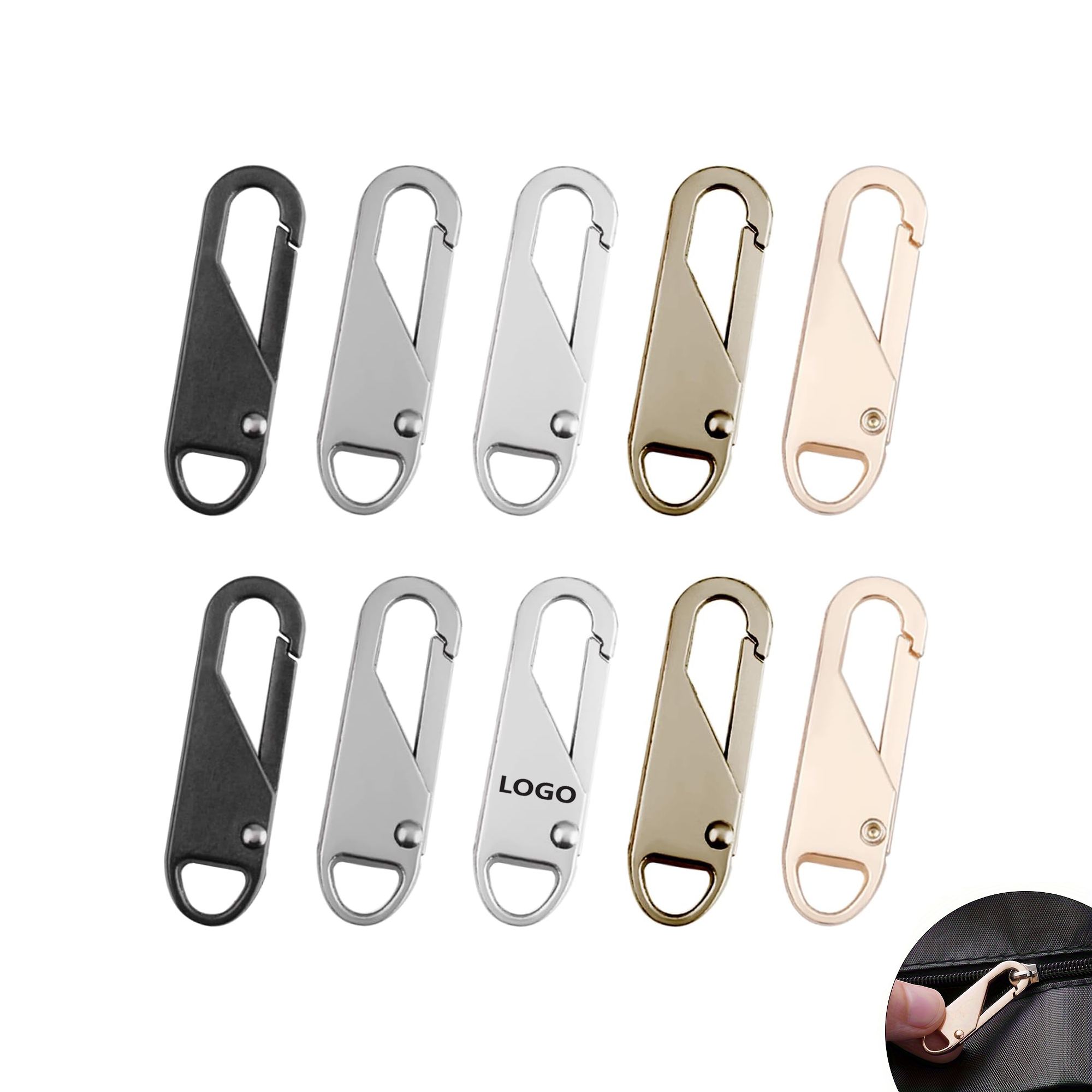 Detachable Metal Zipper Pull Tab 2