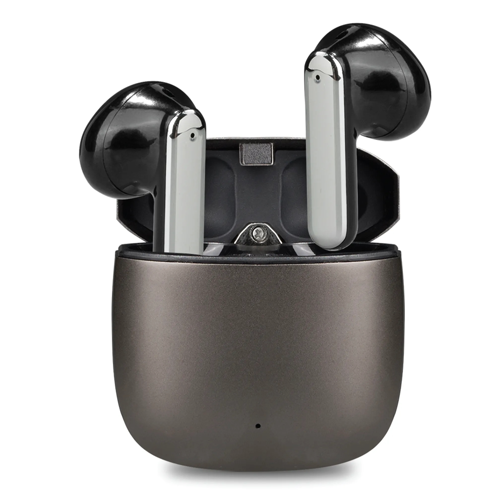 Lloyd Black Metal Wireless Earbuds 5
