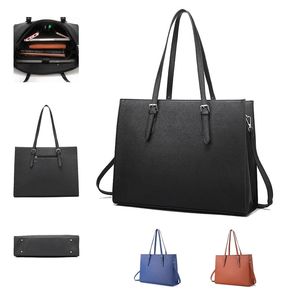 Pu Leather Laptop Tote Bag 2