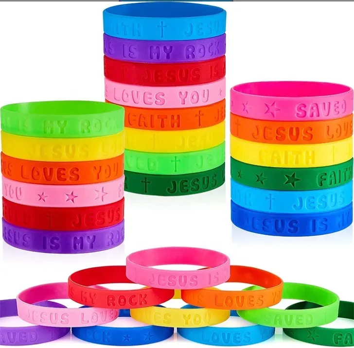 Debossed Silicone Wristband 1
