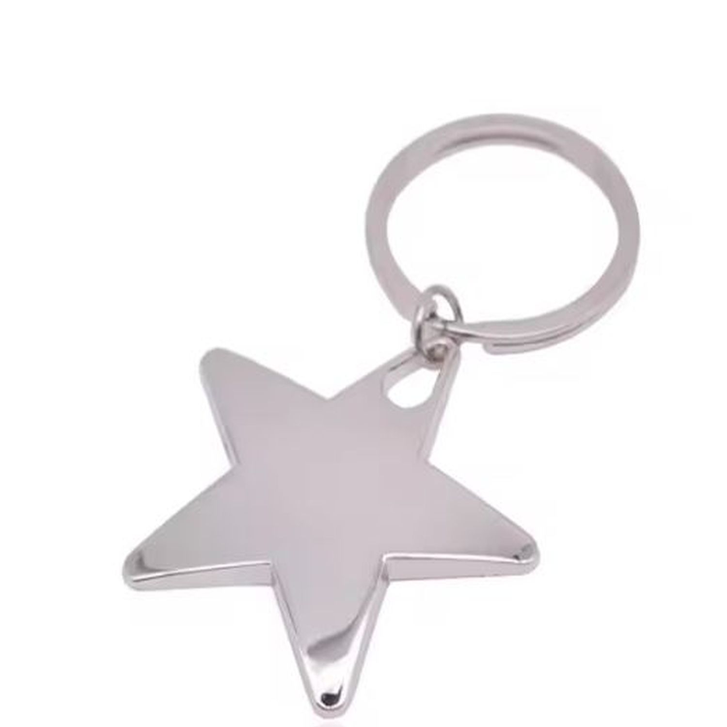Star Shaped Metal Keychain 2