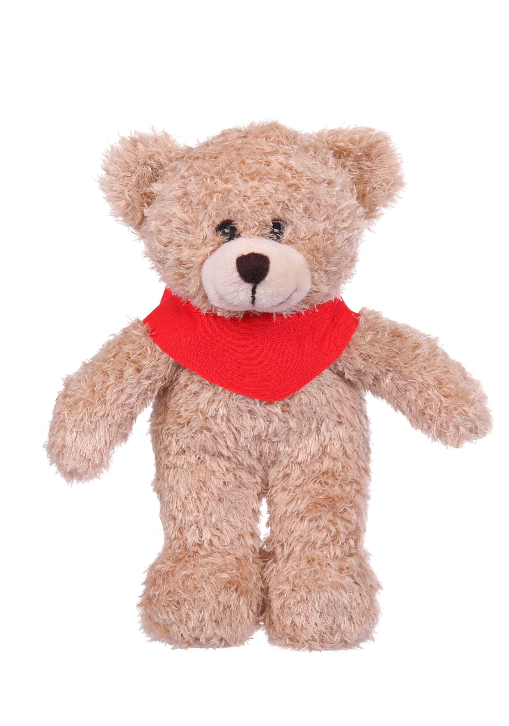 Soft Plush Tan Bear with Bandana 3
