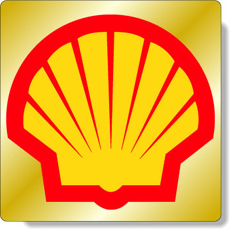 Bright Gold Foil Paper Roll Labels Stock Square (4"x4")