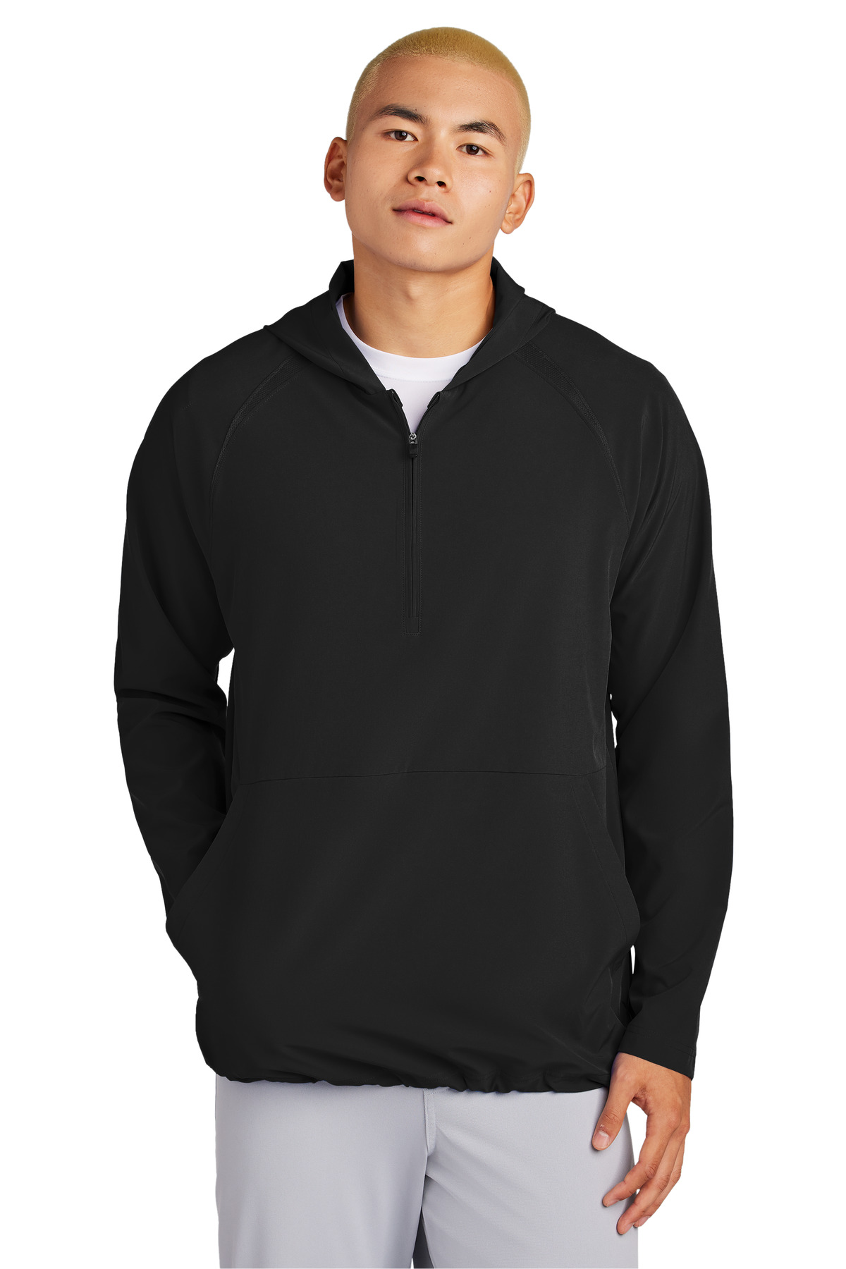 Sport-Tek Repeat 1/2-Zip Long Sleeve Hooded Jacket JST488 6