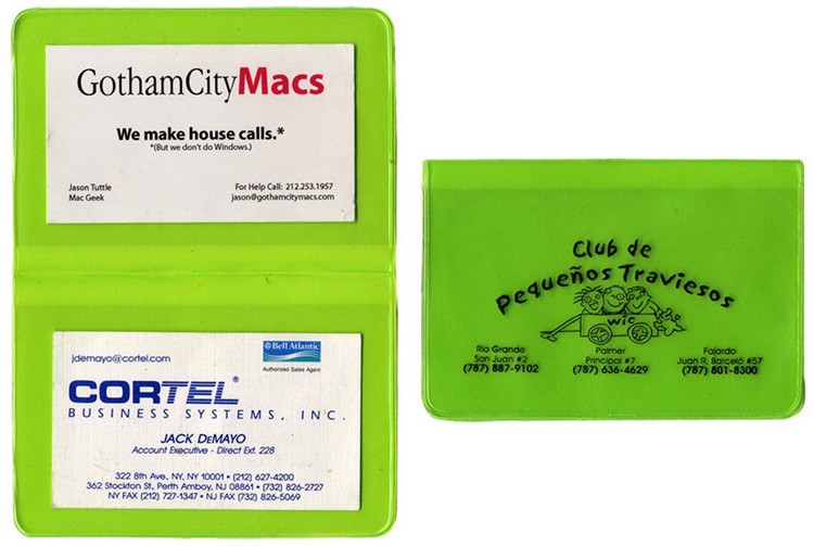 Translucent Card Case with 2 clear pockets 8