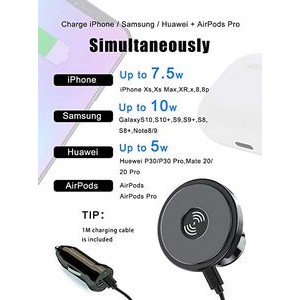 Magnetic Wireless Car Charger 2
