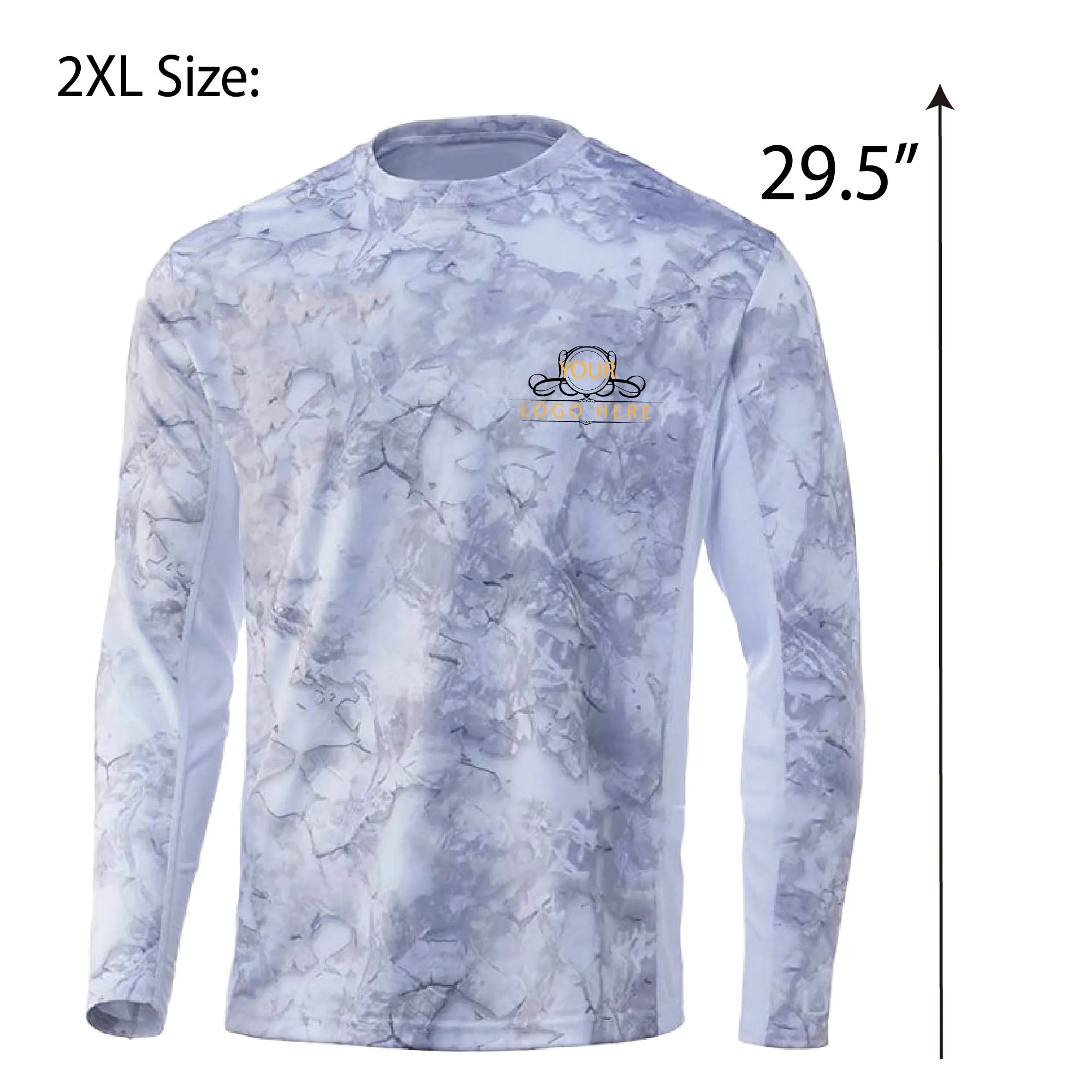 Unisex 170 GSM Sunproof SPF 50+ Long Sleeve Fishing T-Shirt 2