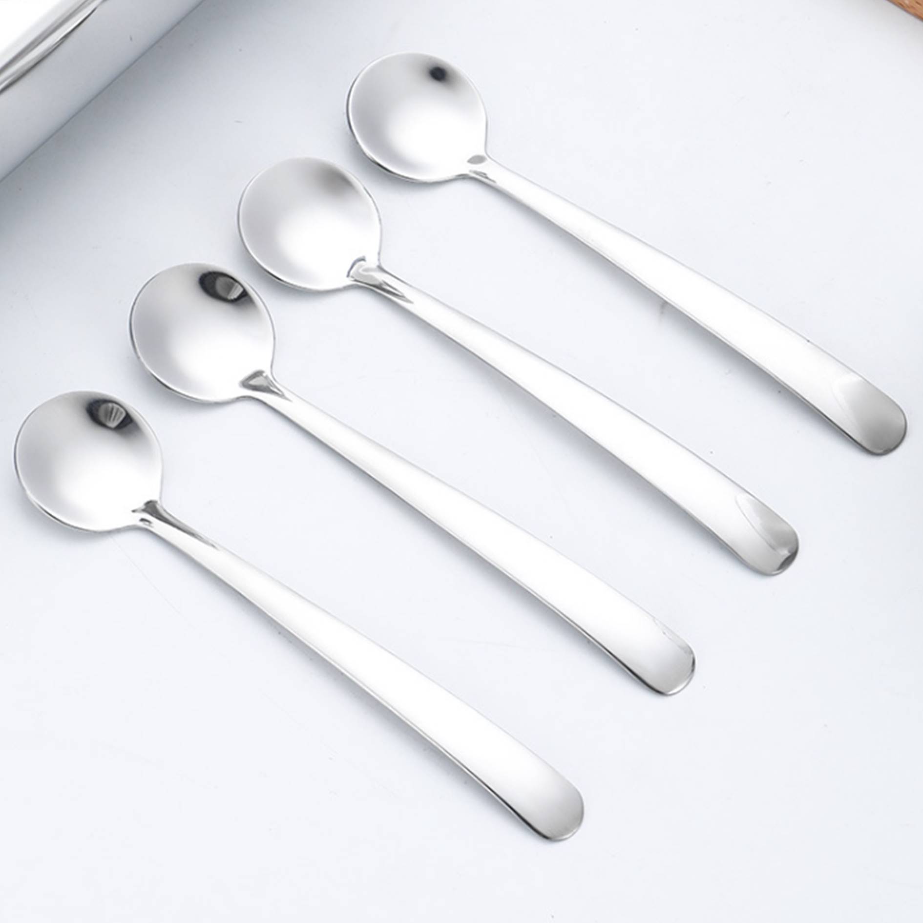 Stainless Steel Coffee Dessert Spoon 3
