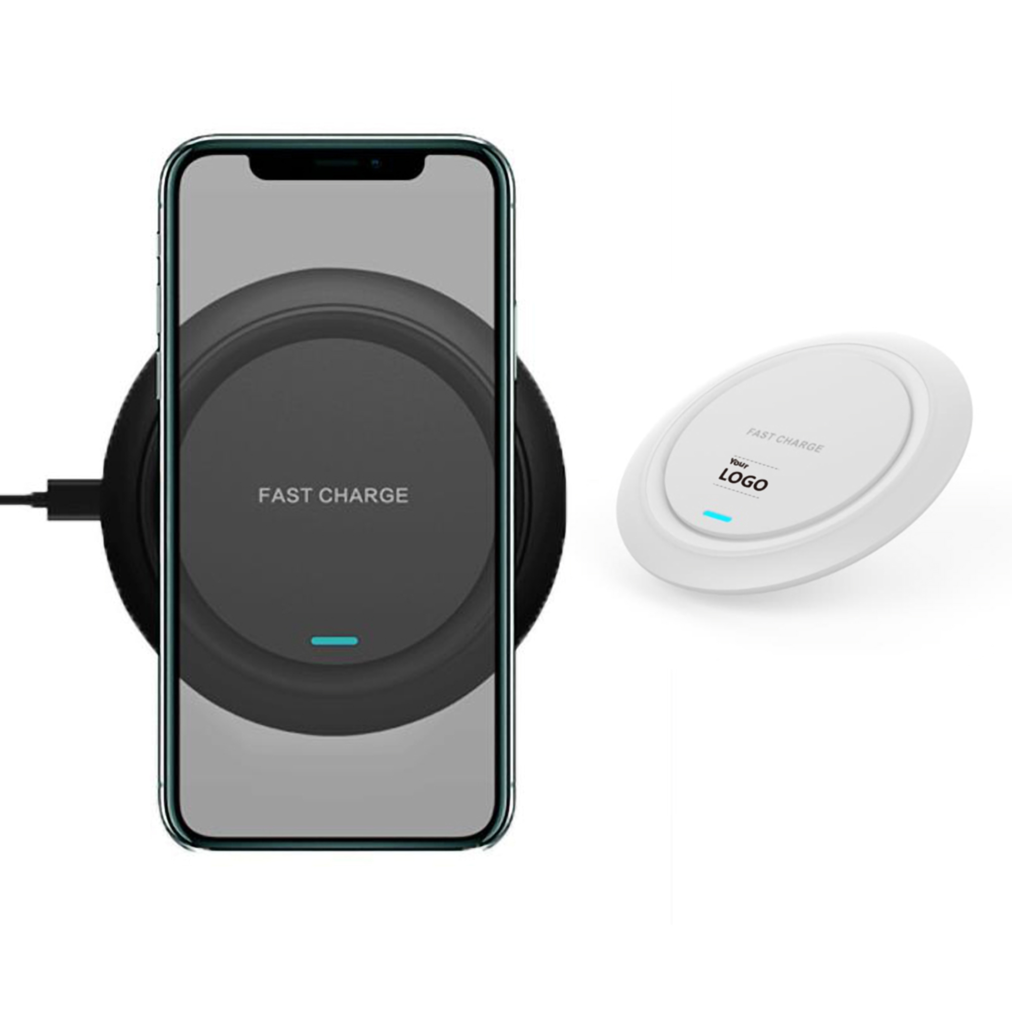 Fast Charging ABS Qi Wireless Phone Charger 2