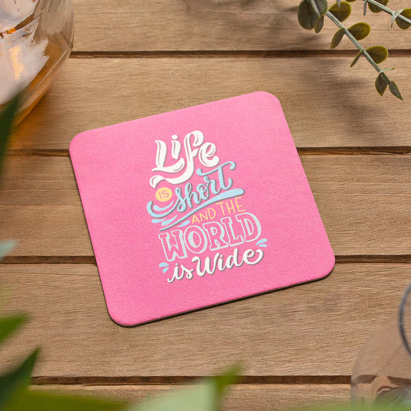 Pulpboard Coasters - 4" Square 3