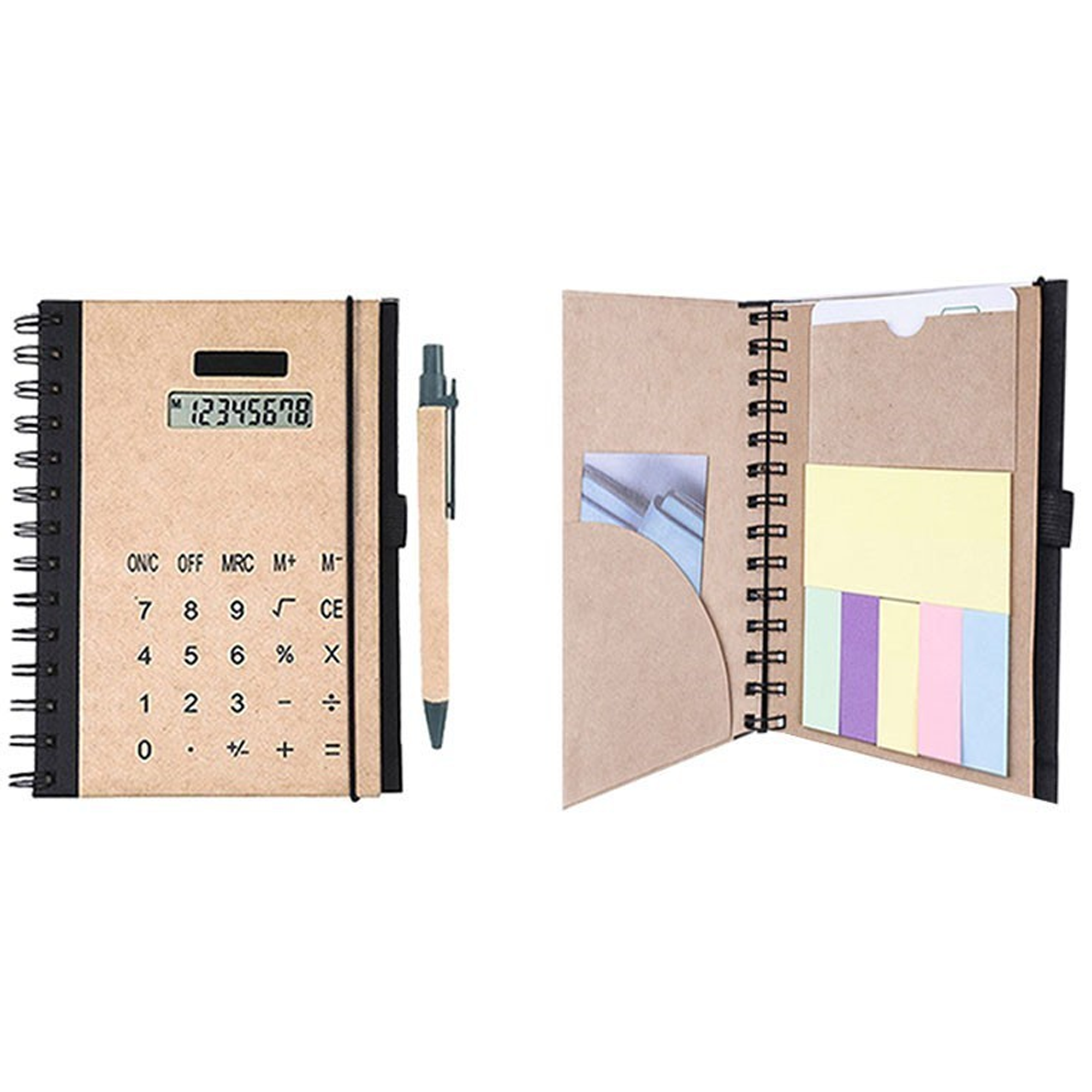 Eco-Friendly SolarCalculator With Pen Notepad Sticky Notes 1