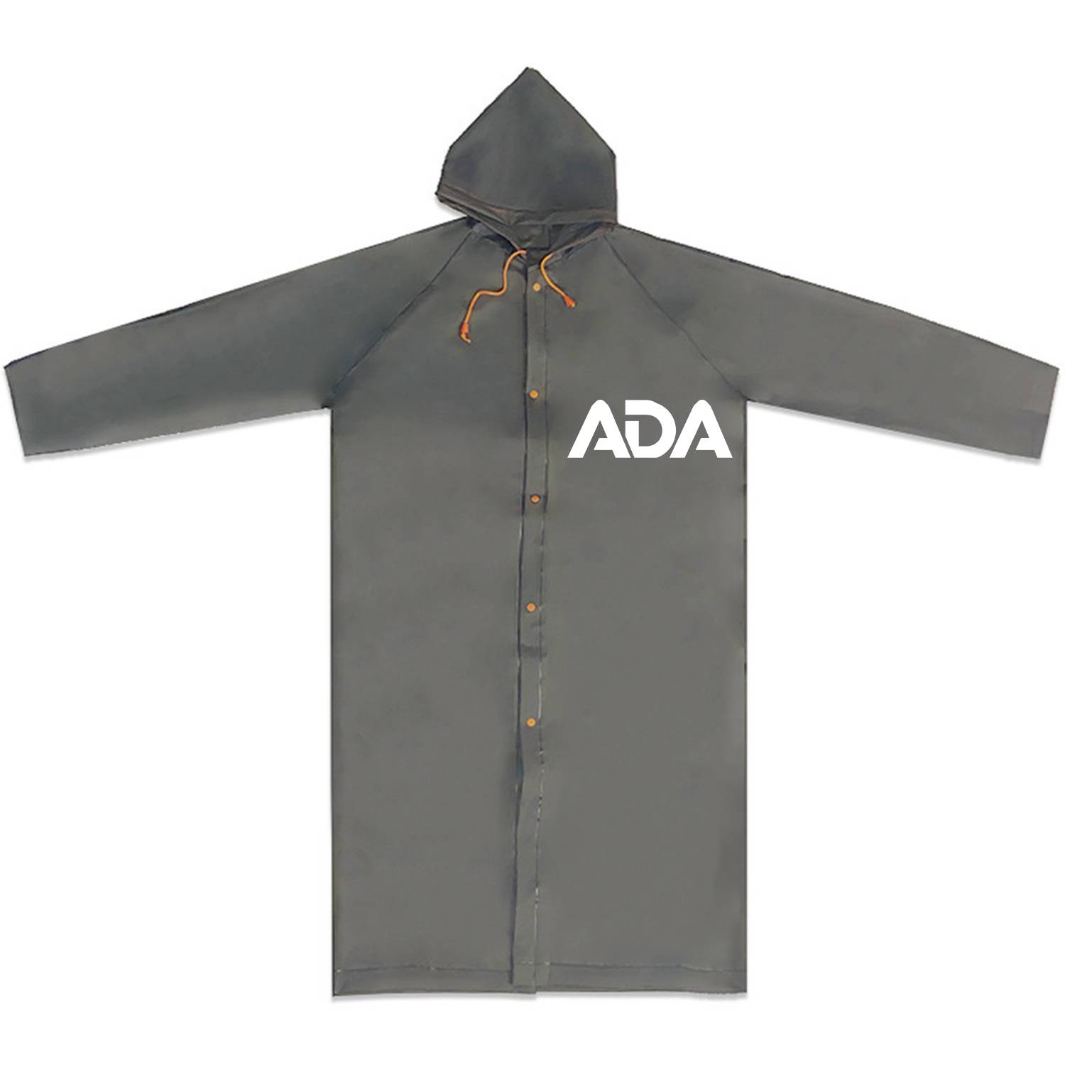 Reusable EVA Clear Snap-Button Long Raincoat 7