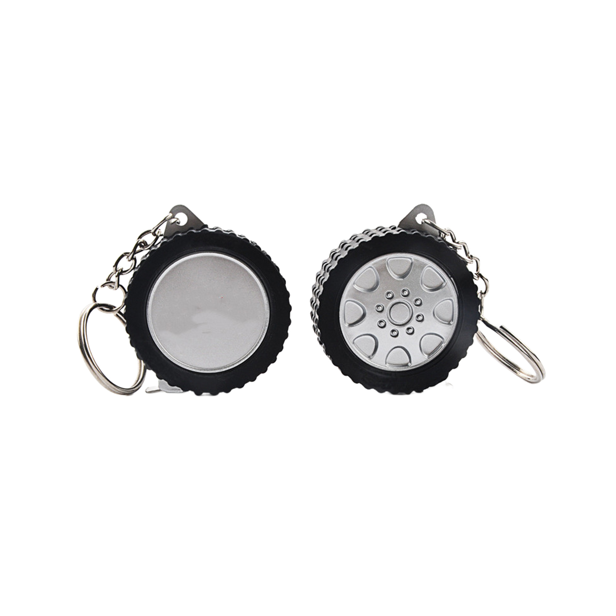 Car Tire Steel Ruler with Key Ring 7