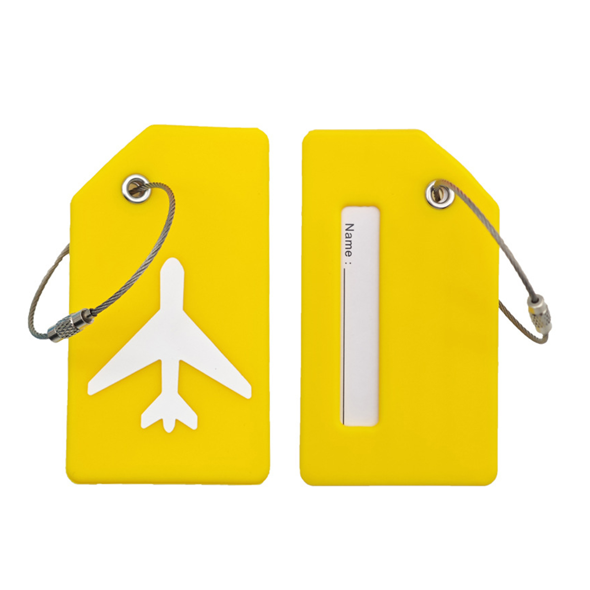 Silicone Travel Name Label With Steel Loop 10