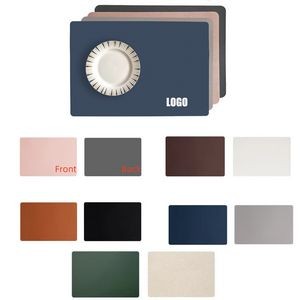 Two Sided PU Leather Table Place Mats 6