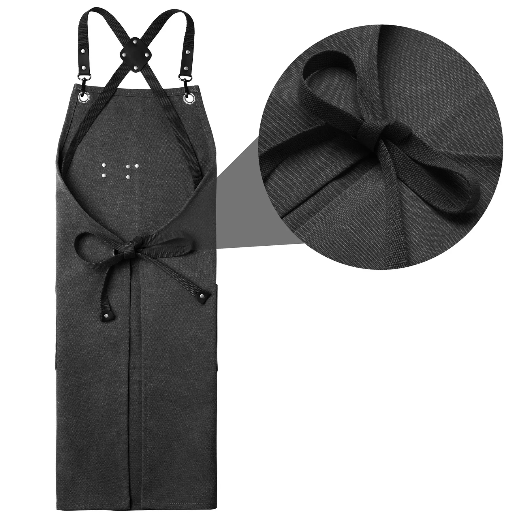 Canvas Multifunctional Pocket Carpentry Apron 14