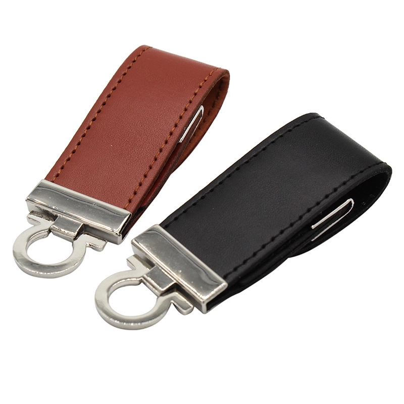 Leather USB Flash Drive With Key Ring 7