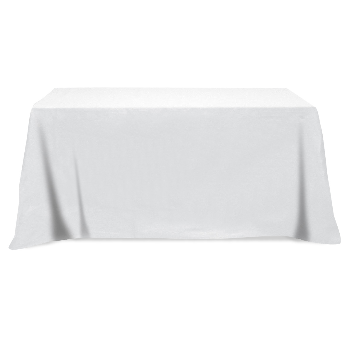 Flat Poly/Cotton 4-sided Table Cover - fits 6' standard table 8