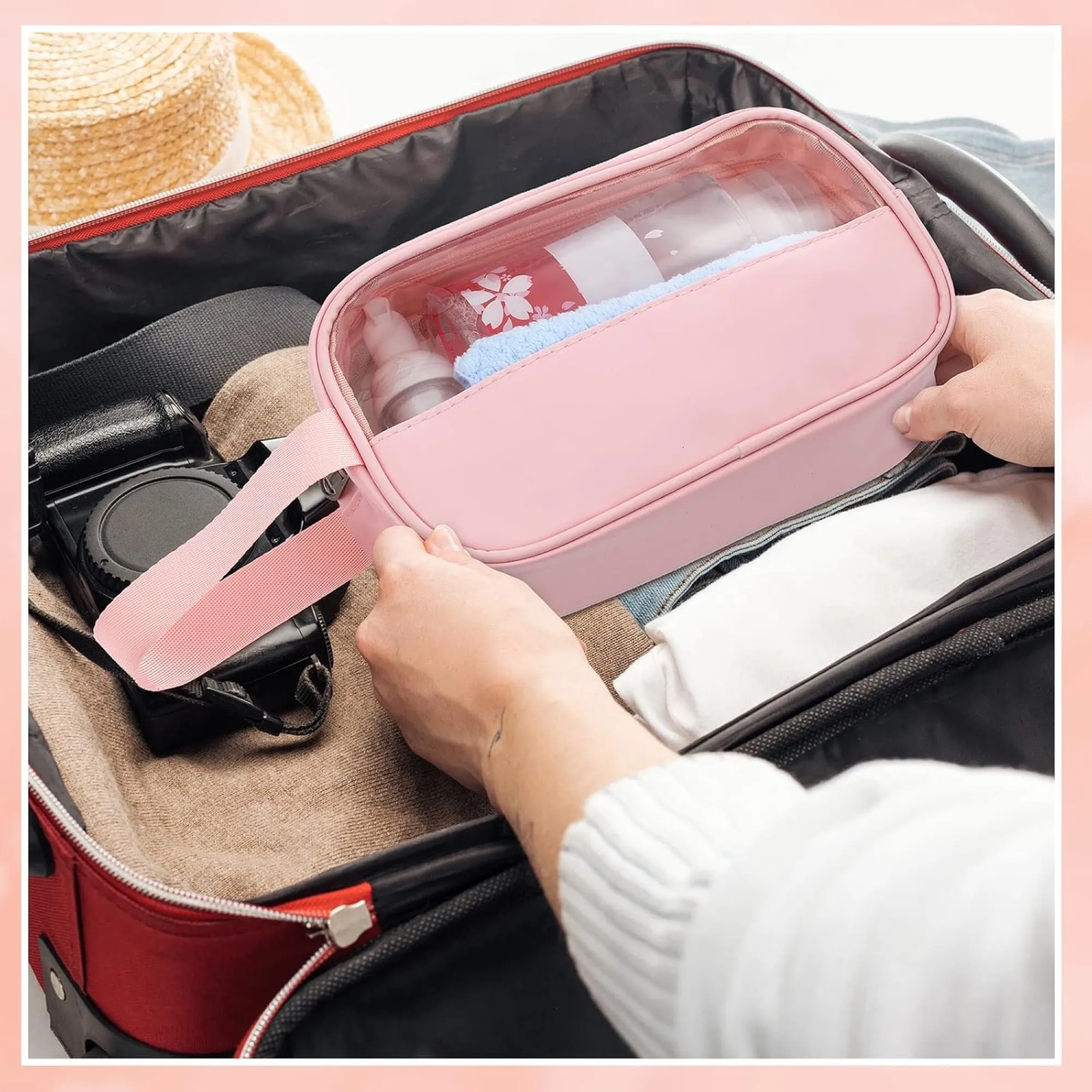 Transparent Large Capacity Travel Cosmetic Bag 5
