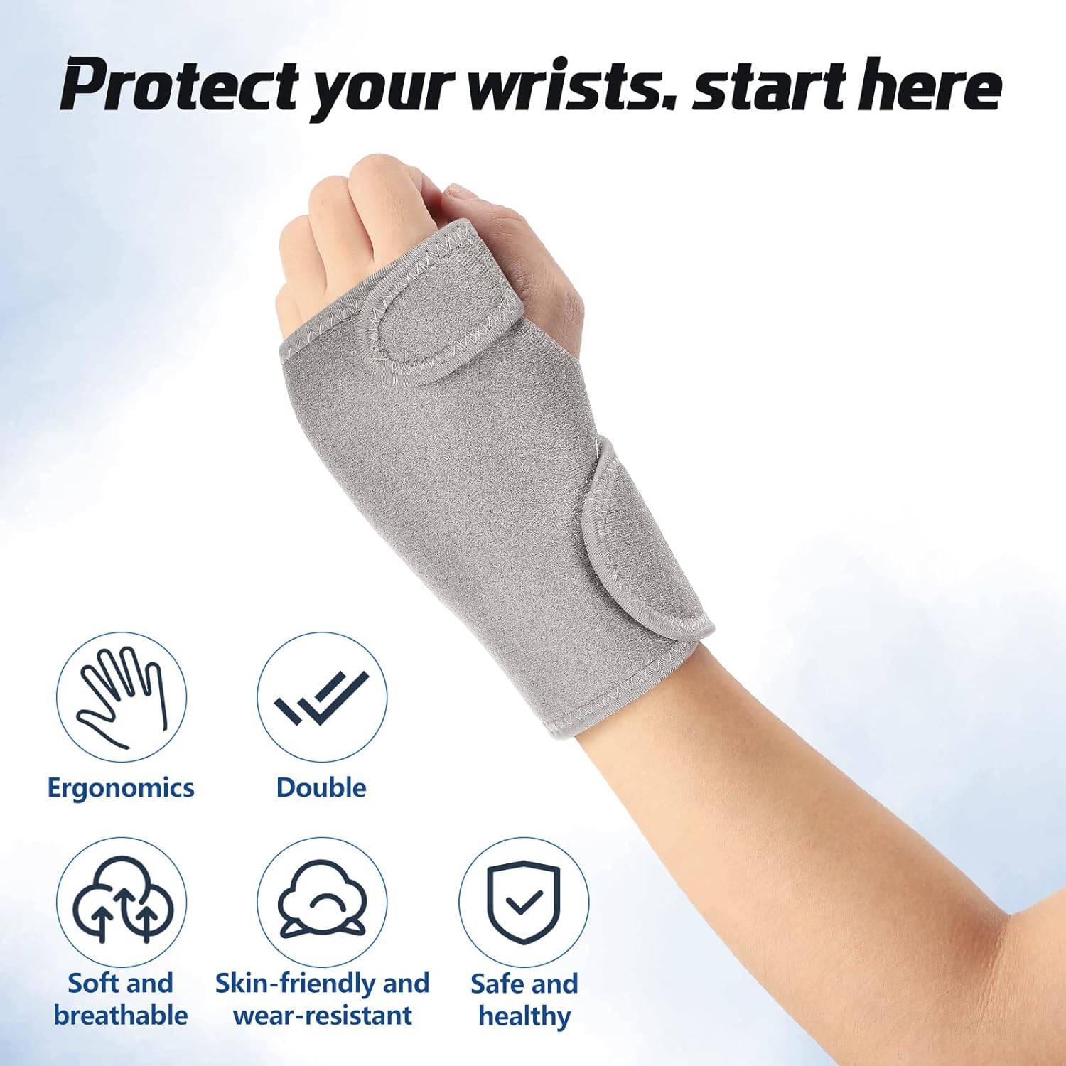 Adjustable Wrist Support Braces W/ Splint 3