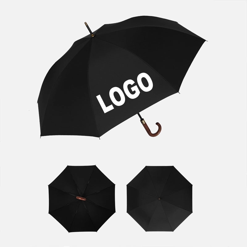 Custom Large Windproof Stick Umbrella 4