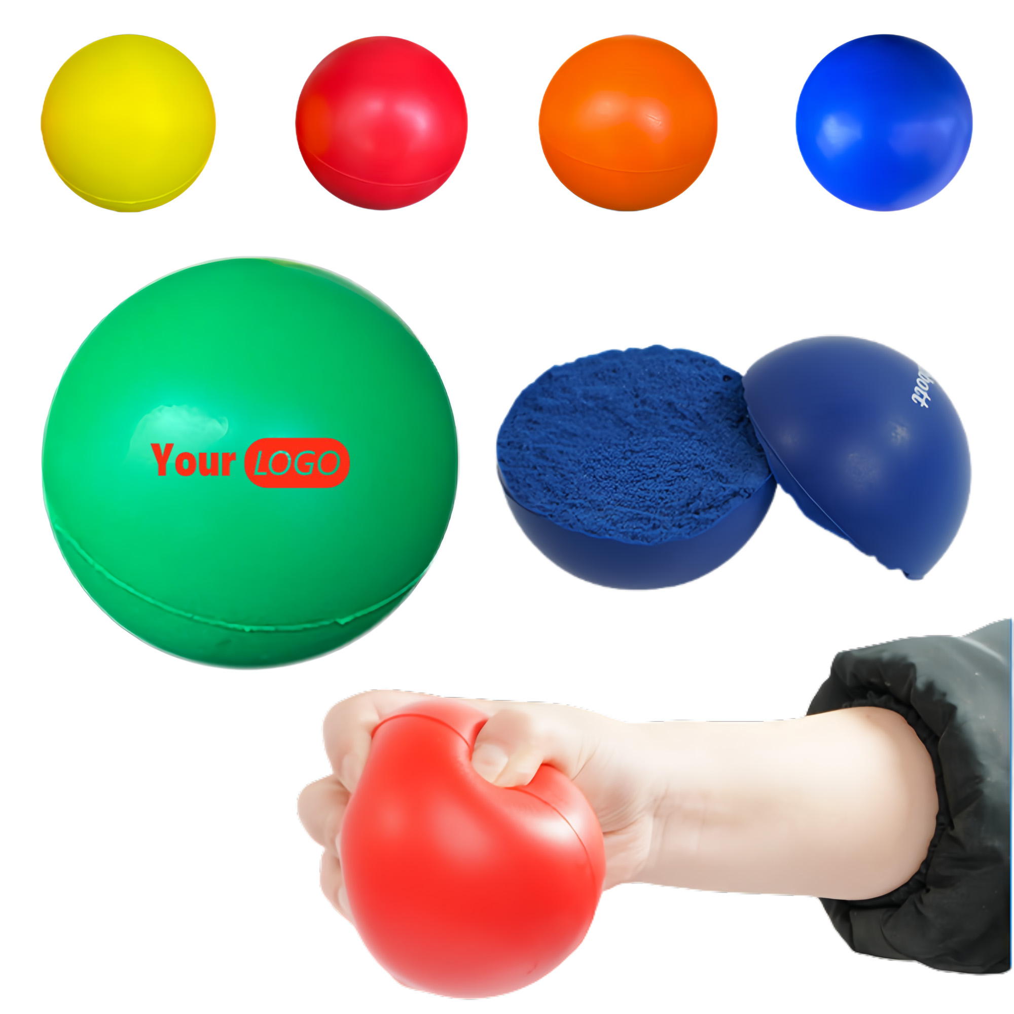 Six Sizes Of Stress-relief PU Grip Balls 2