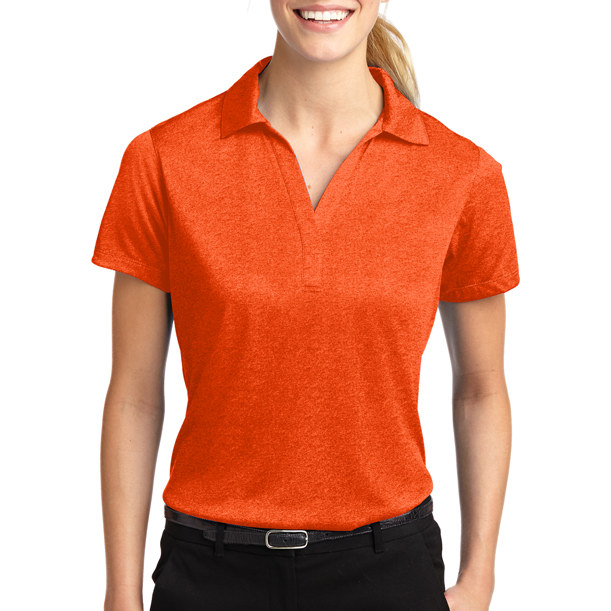 Sport-Tek® Ladies' Heather Contender™ Polo 12
