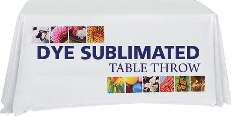 Full Coverage 6' Premium Dye Sub Printed Table Throw