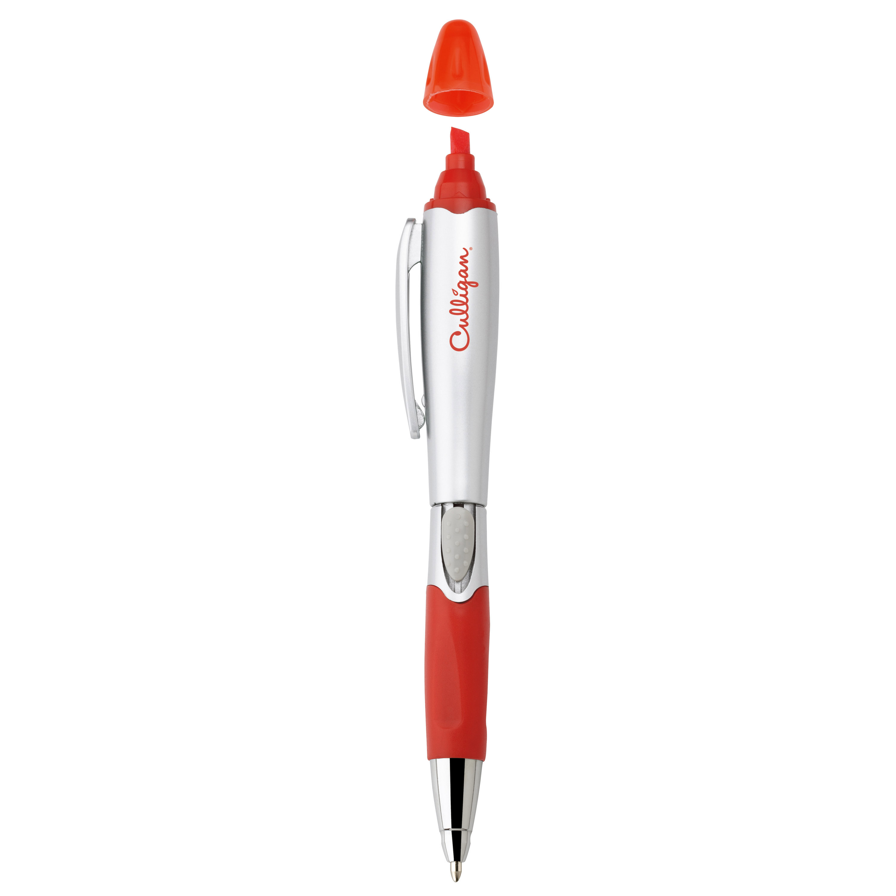 Silver blossom ballpoint penhighlighter 44