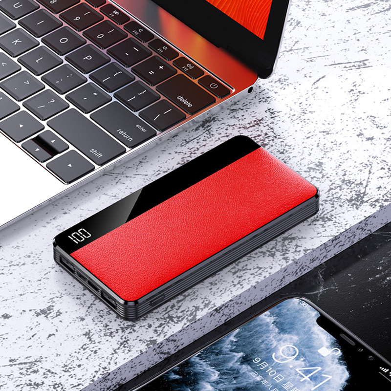 Fast Charging Power Bank w/Leather Cover 5