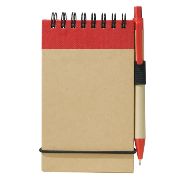 Recycled Spiral Jotter with Pen - 4X5 3