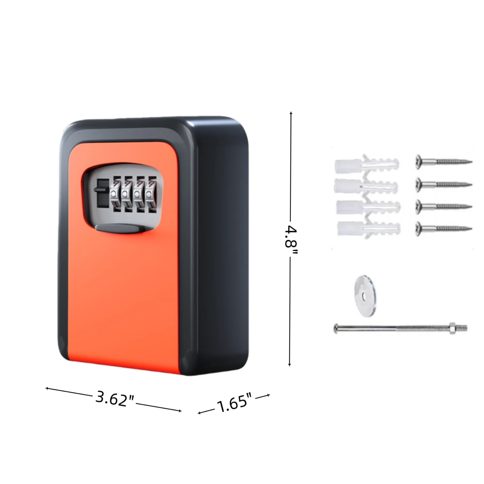 Outdoor Wall Mount Combination Key Safe Lock Box For Home 4